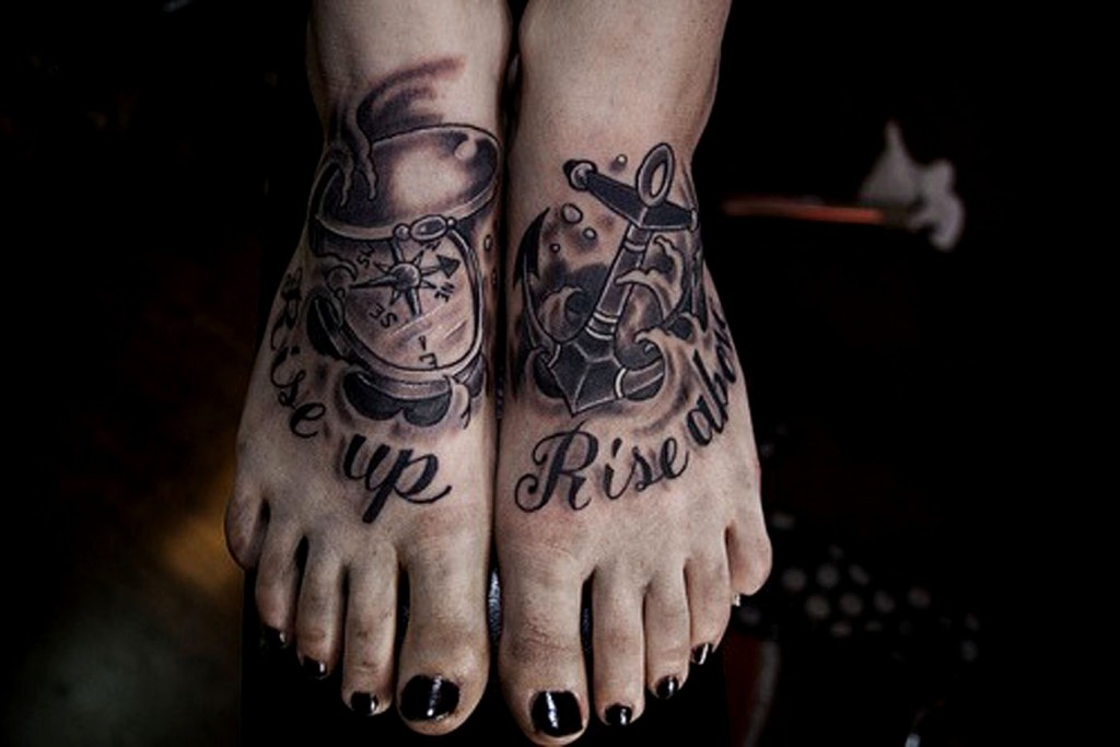Anchor Foot Tattoos