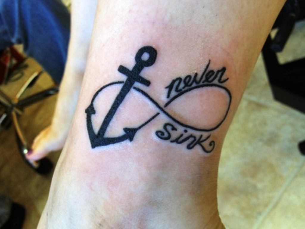 Anchor Infinity Tattoo