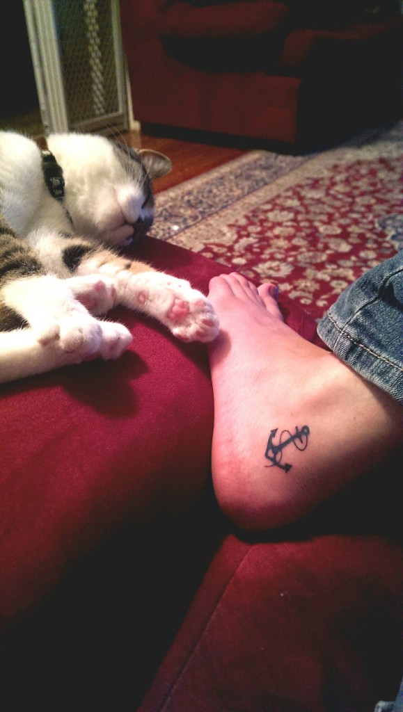 Anchor Tattoos On Foot
