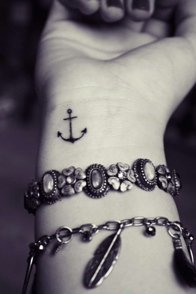 Anchor Wrist Tattoo