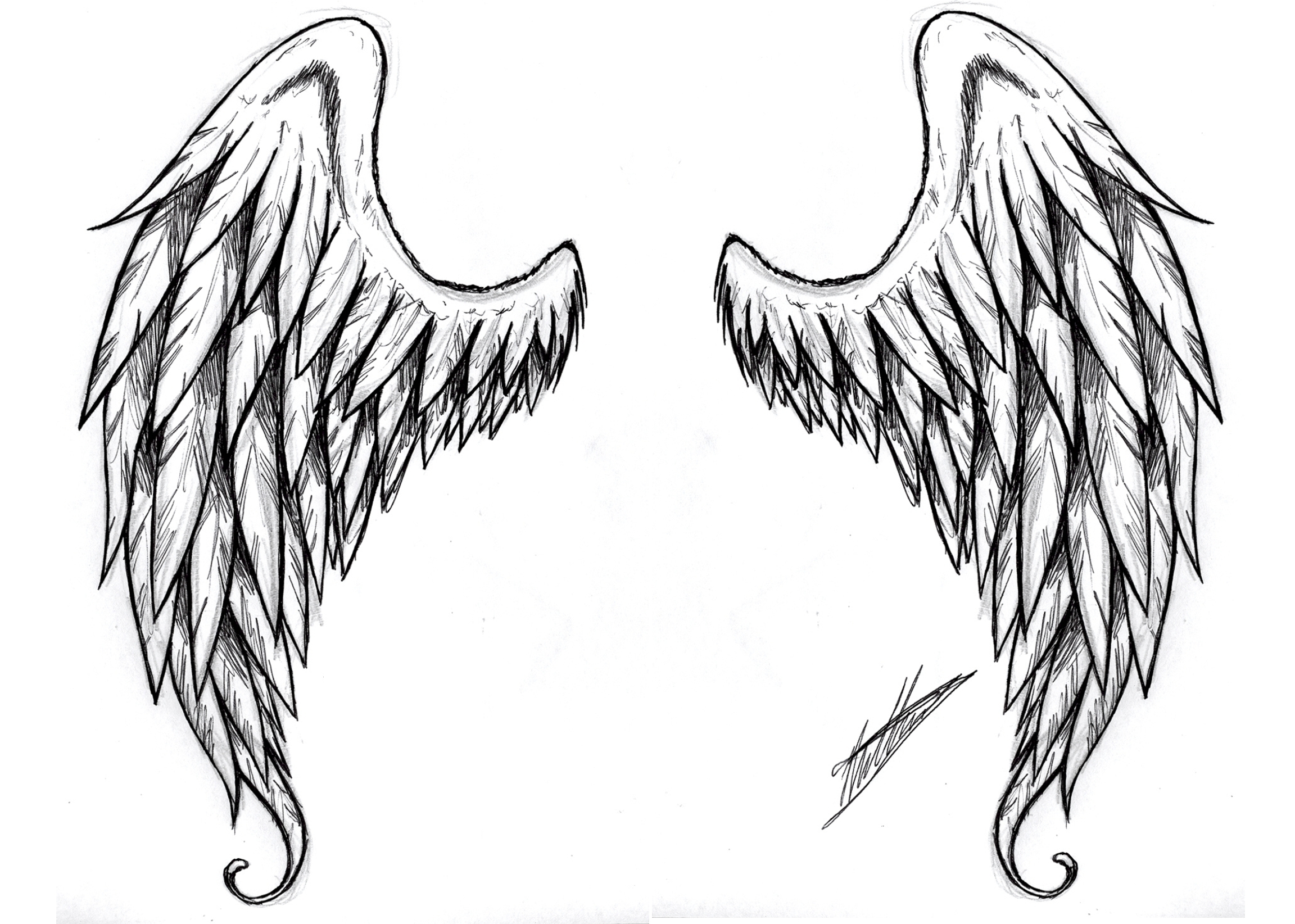 Blue hair and angel wing tattoo designs for women - wide 2