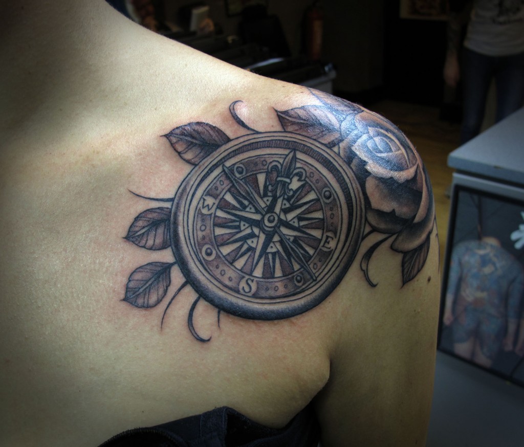 Compass Tattoos Designs, Ideas and Meaning | Tattoos For You