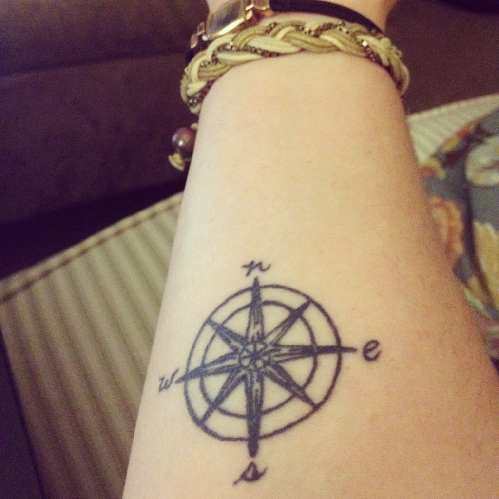arrow compass small wrist tattoos | Tattoo Ideas | for Men | for Girls