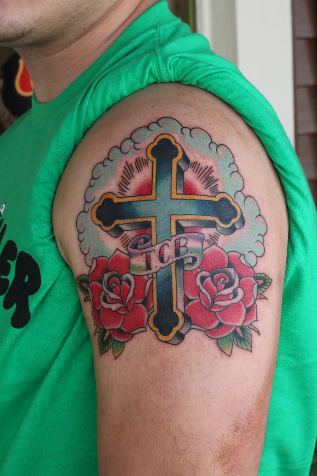 Tattoos For Men On Hand Cross