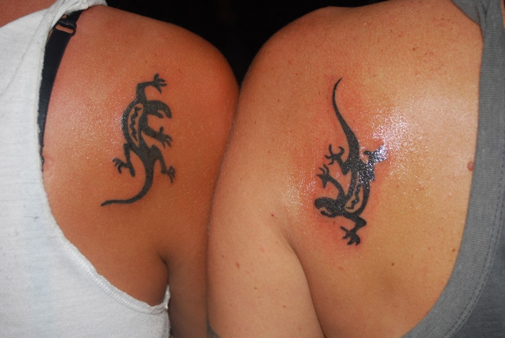 Cute Matching Tattoos For Sisters