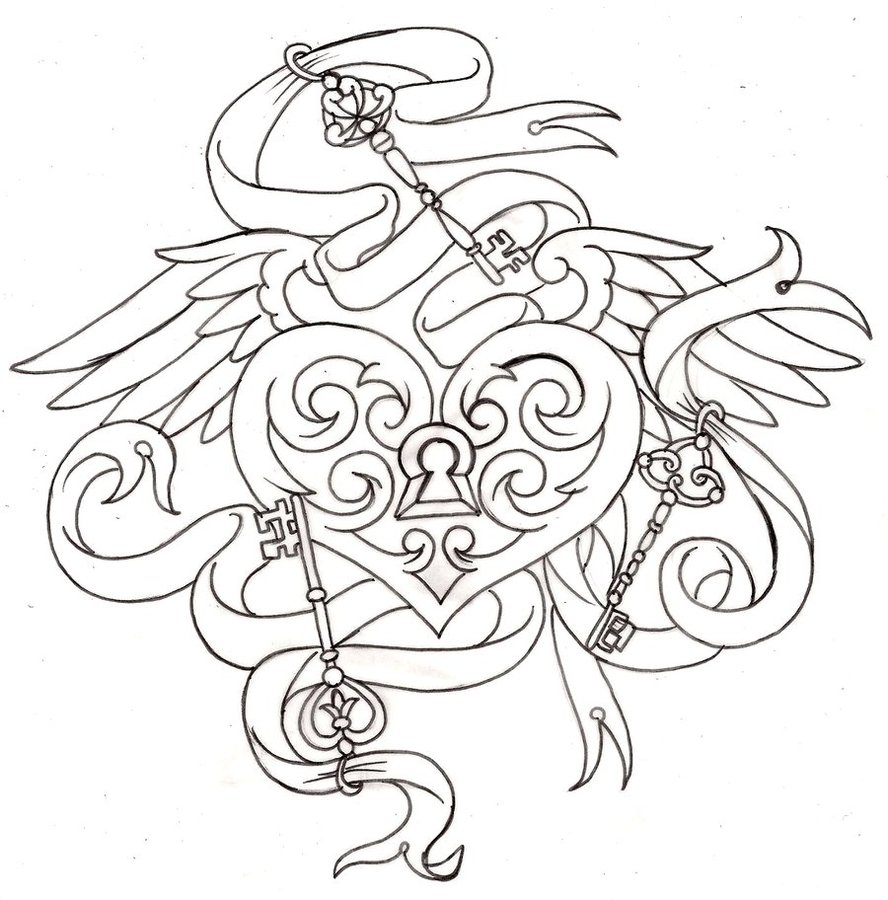 tattoo designs coloring pages - photo #22