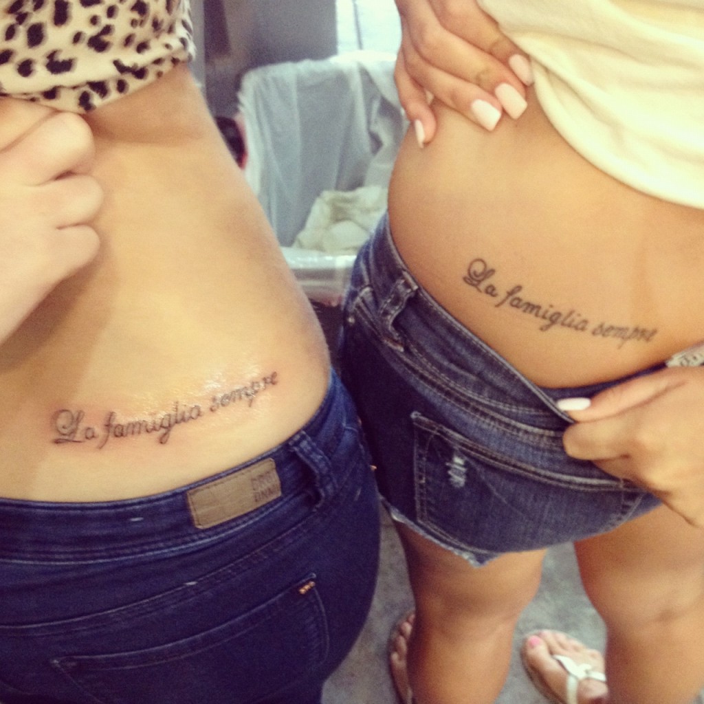 Matching Sister Tattoos