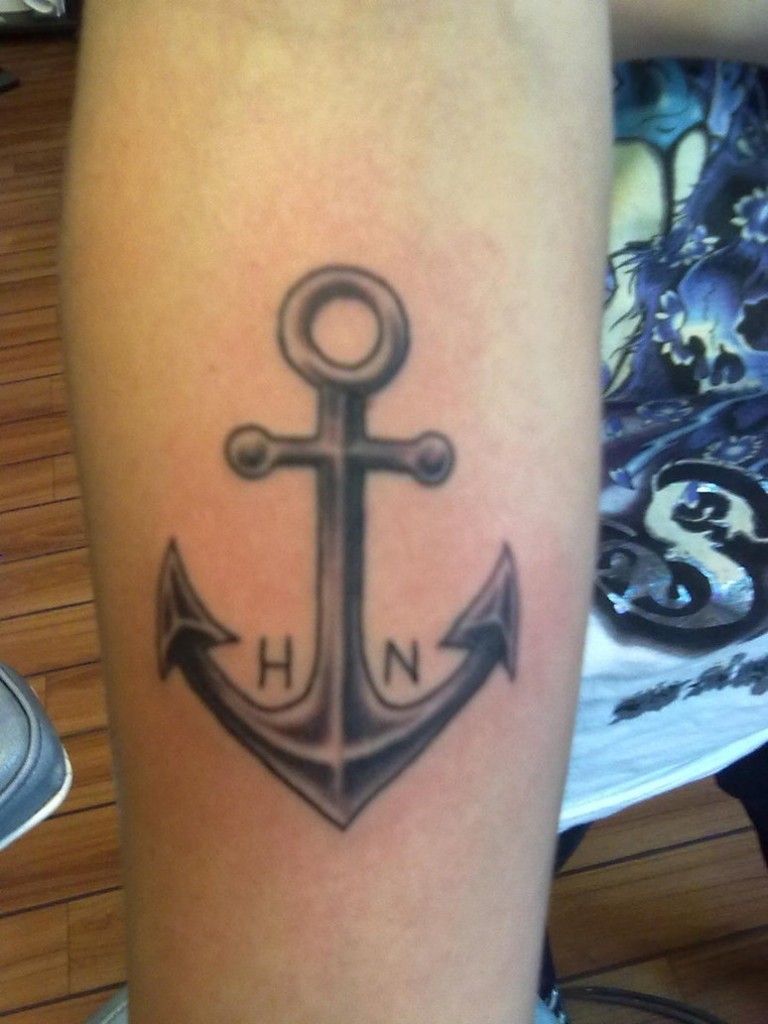 Simple Anchor Tattoo