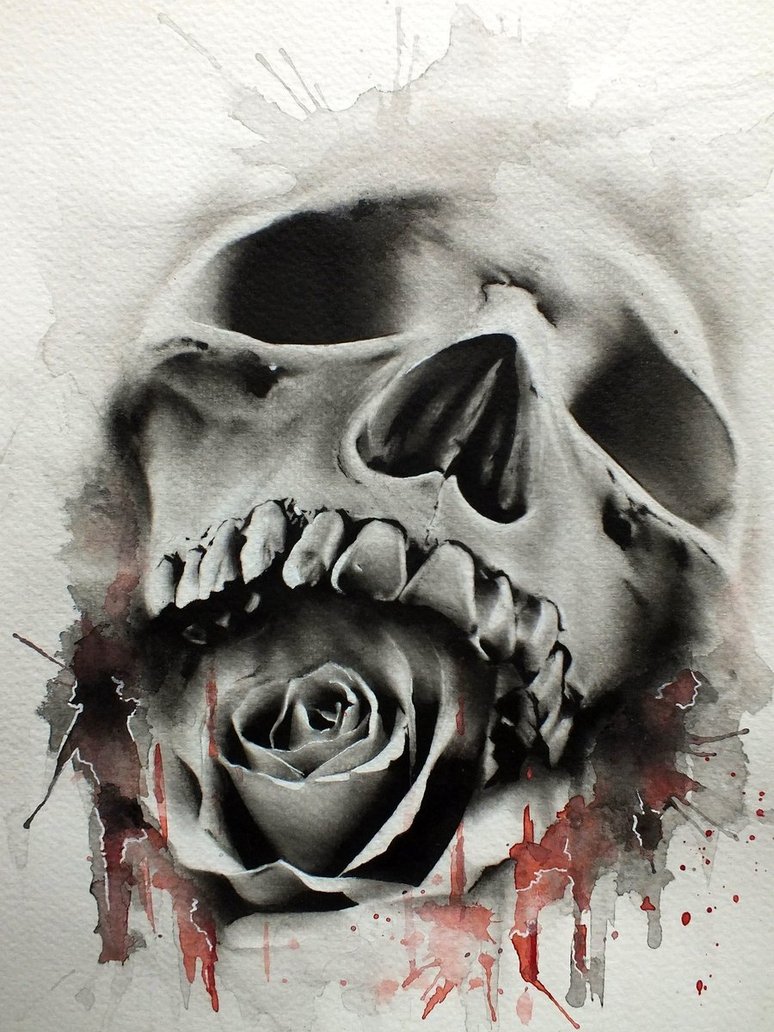 Black Roses And Skulls