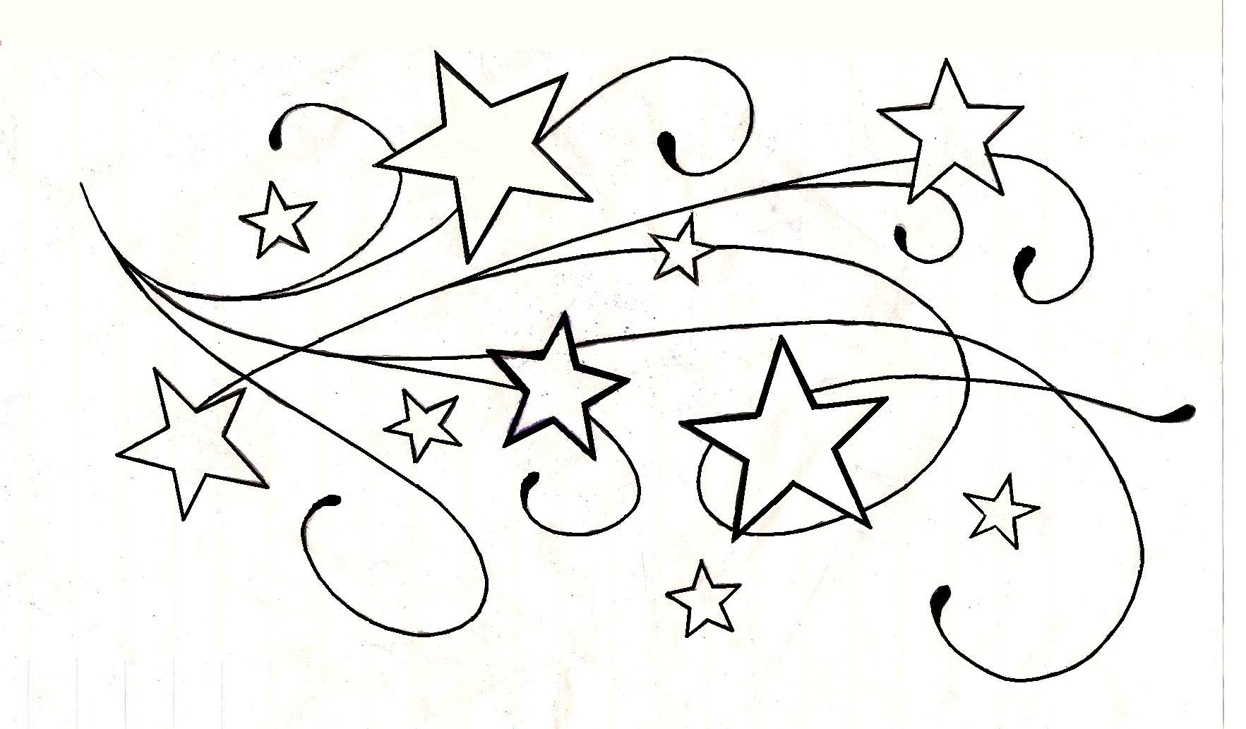 Star Tattoo Design Outline