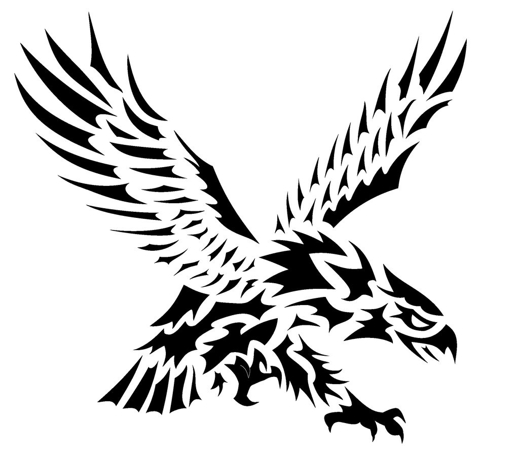 eagle tribal tattoo stencil tattoos designs awesome stencils cool screaming celtic drawings american flag tatoo vector silhouette eagles meaning tattoosforyou