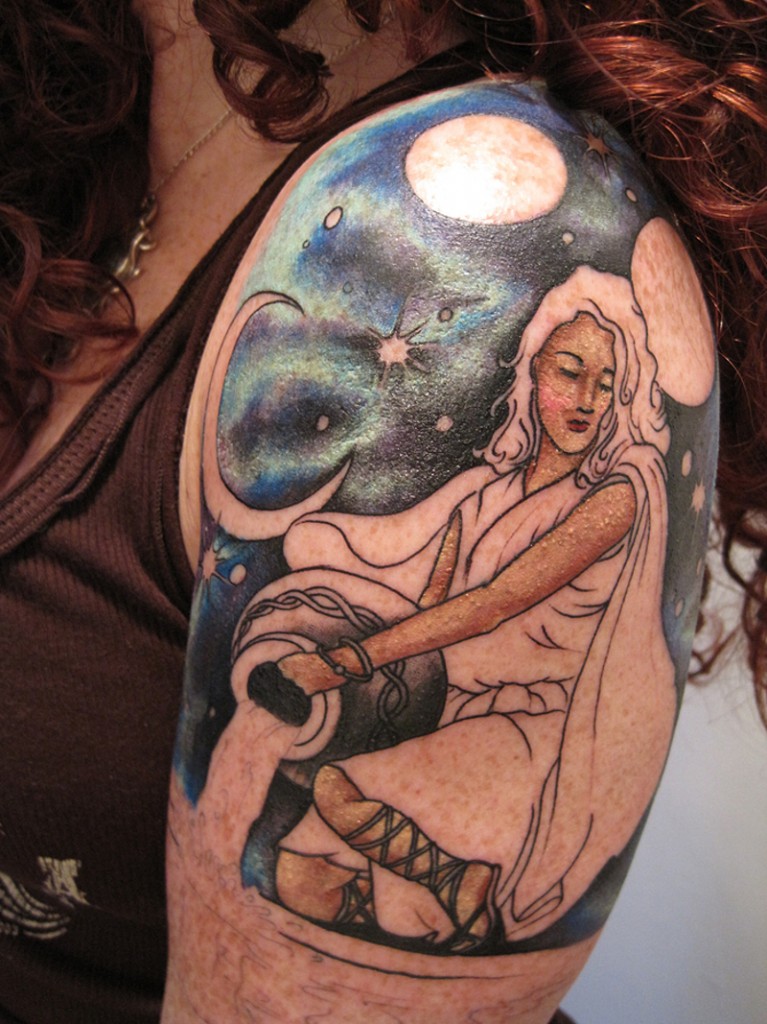 Aquarius Tattoos Designs, Ideas and Meaning | Tattoos For You