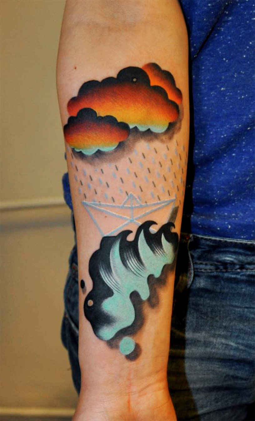 Cloud Tattoos Designs, Ideas and Meaning | Tattoos For You