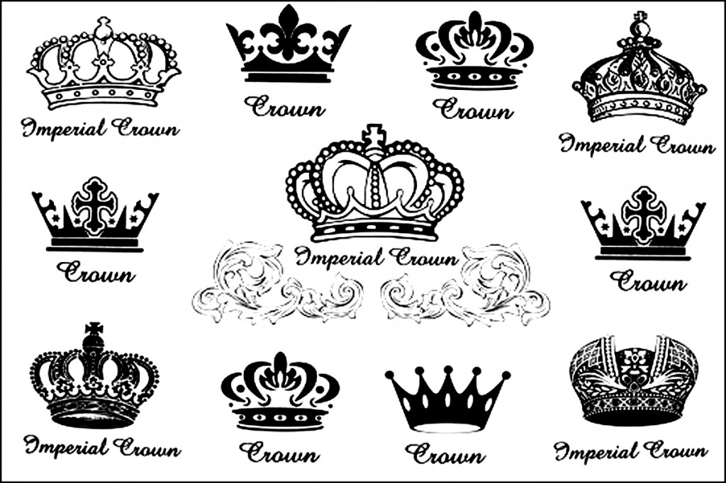 King and Queen Crown Tattoo - wide 1