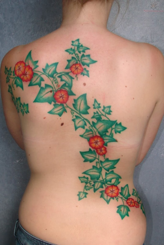 Flower Vine Tattoos For Women