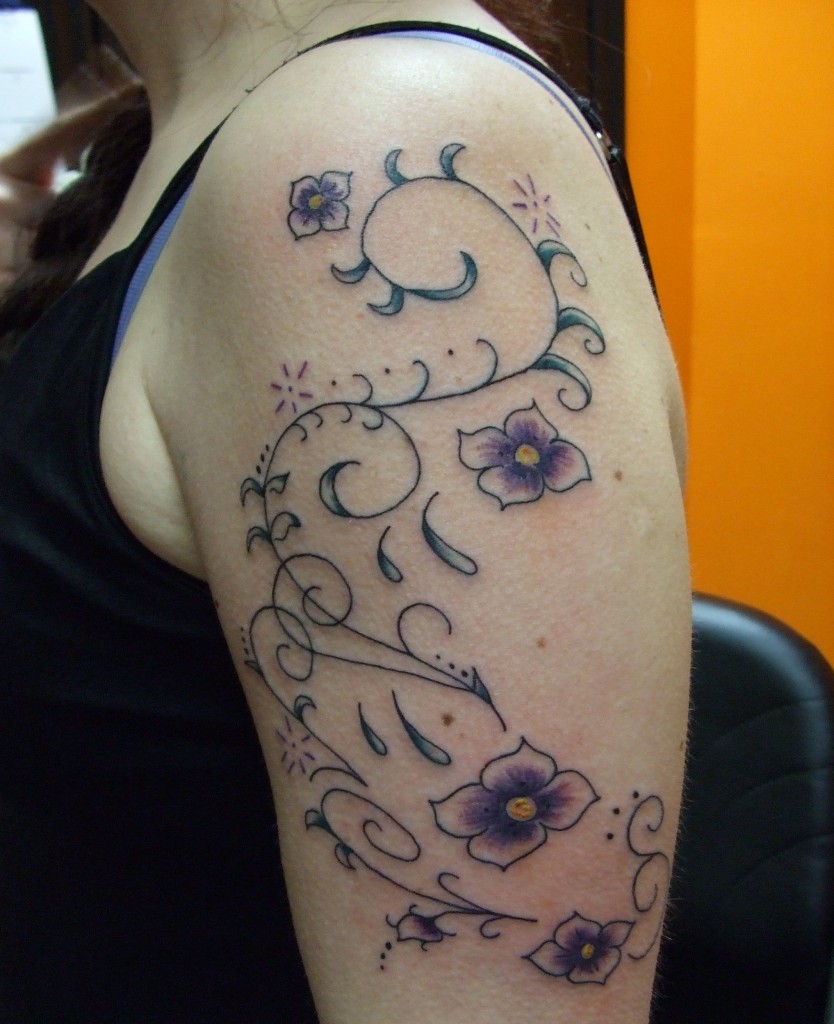 Flower Vines Tattoo Designs