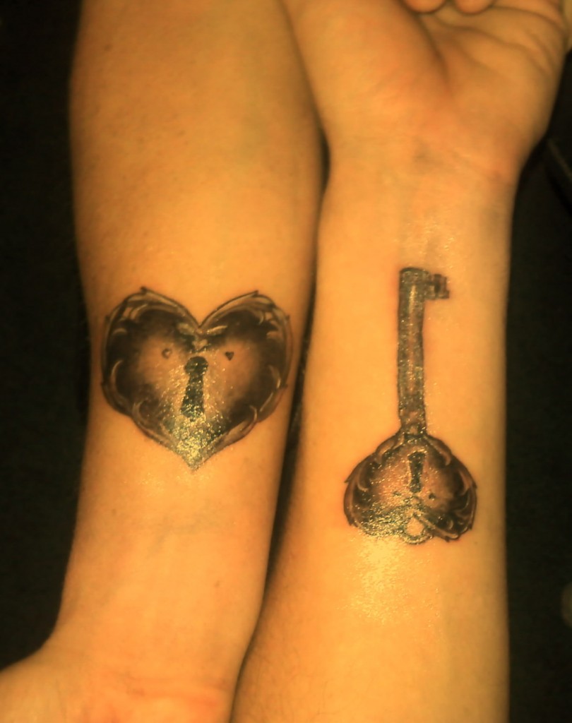 Heart Key Tattoo