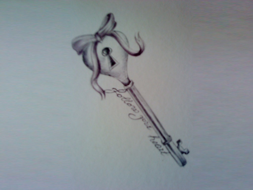 Heart and Key Tattoo