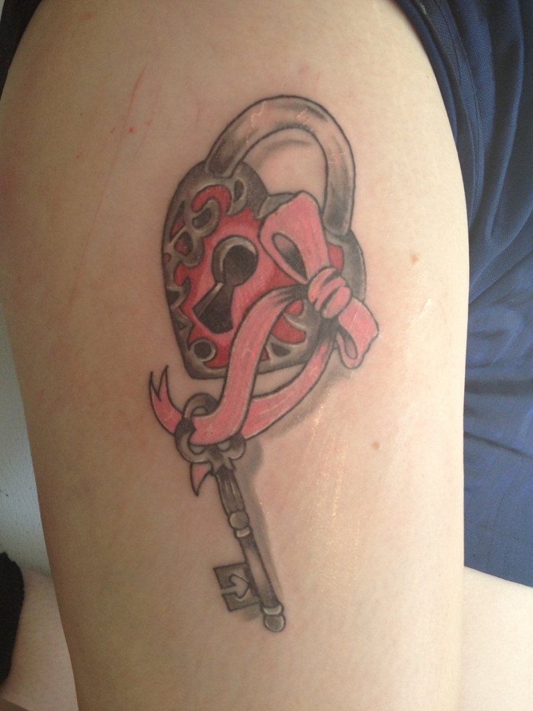 Key and Locket Tattoos