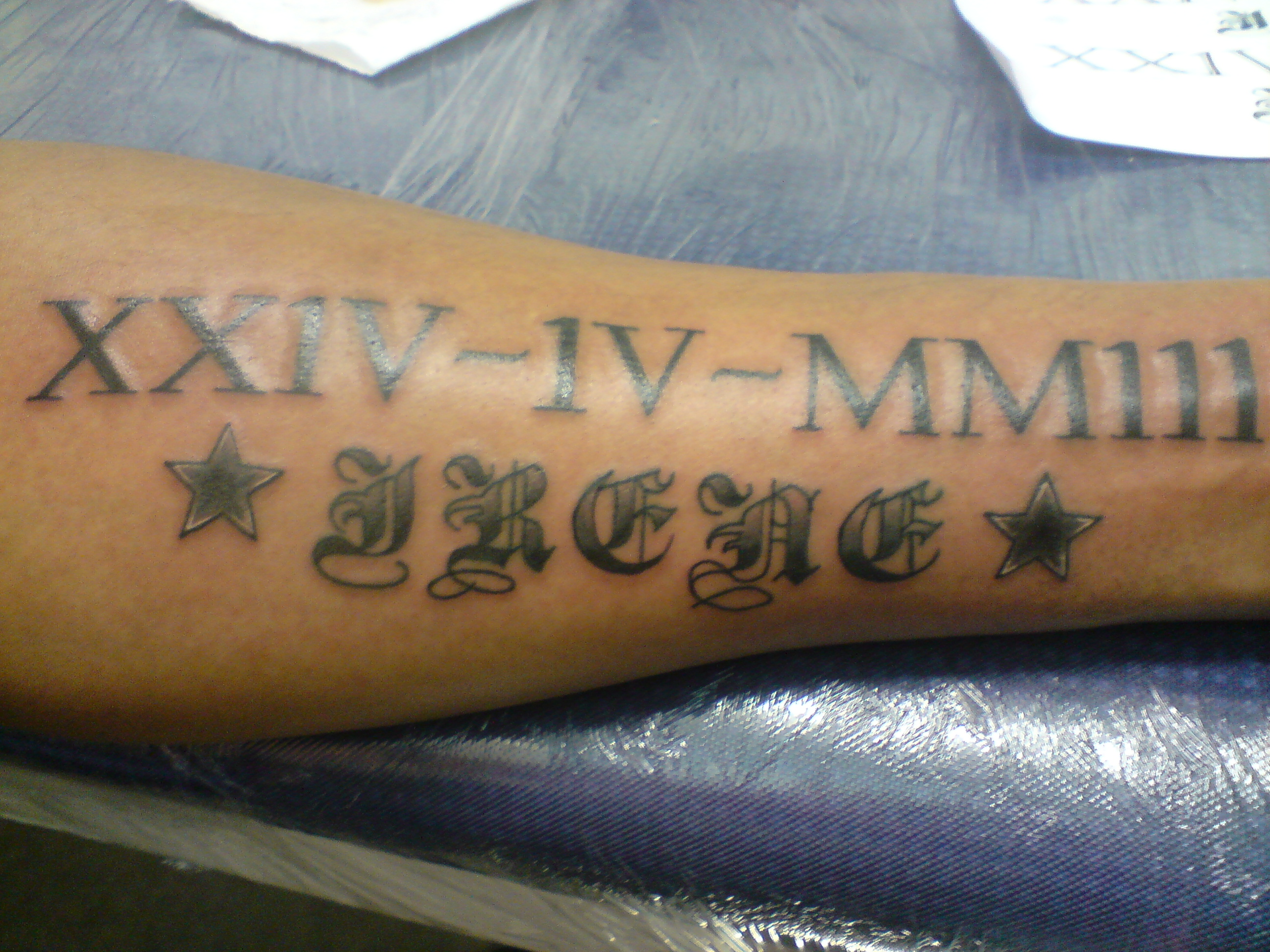 7. Roman Numeral Date Tattoos - wide 10
