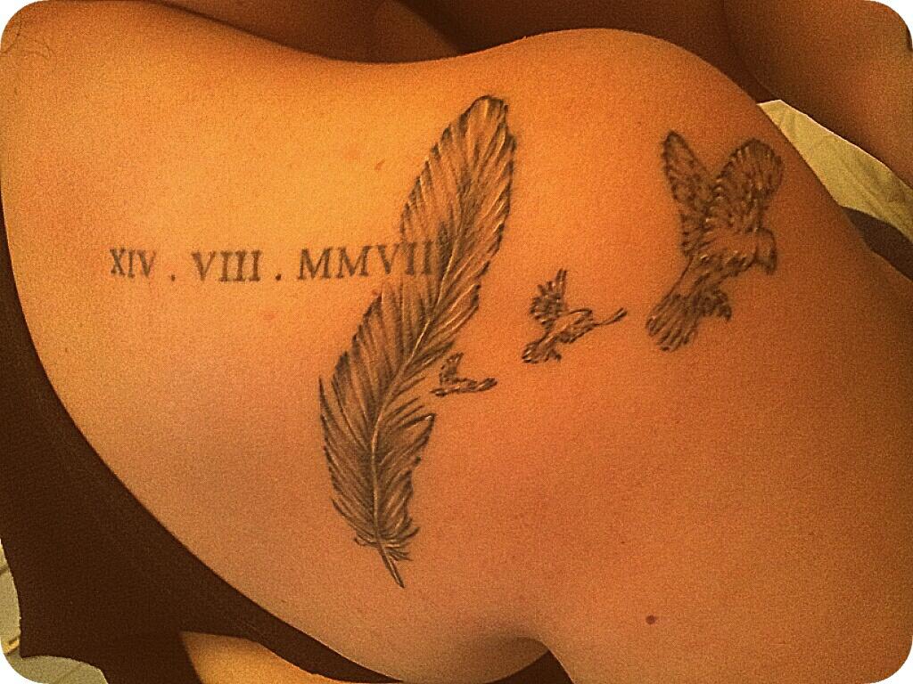 Roman Numeral Tattoos On Shoulder