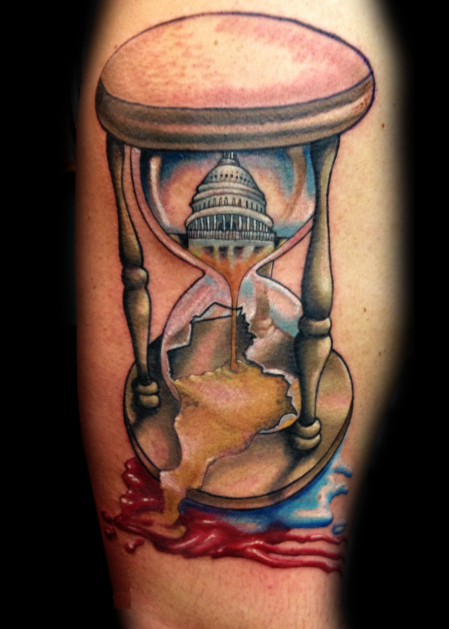 Hourglass Tattoos Designs, Ideas and Meaning | Tattoos For You