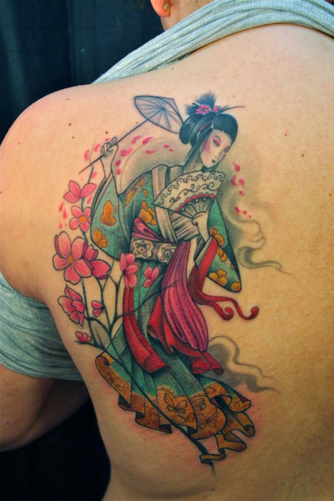 Geisha Tattoo Design