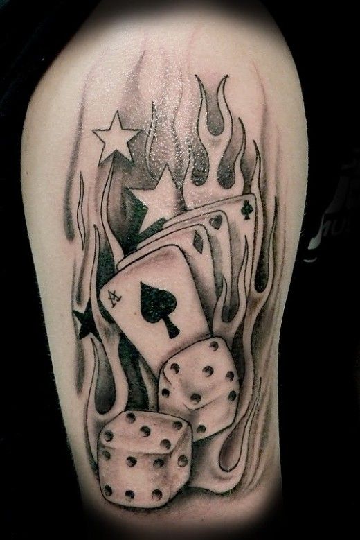 Gambling Tattoos Designs, Ideas and Meaning | Tattoos For You