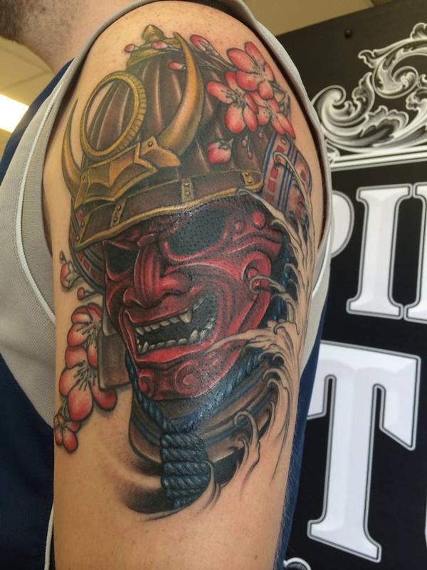 Samurai Mask Tattoos Designs, Ideas and Meaning | Tattoos For You
