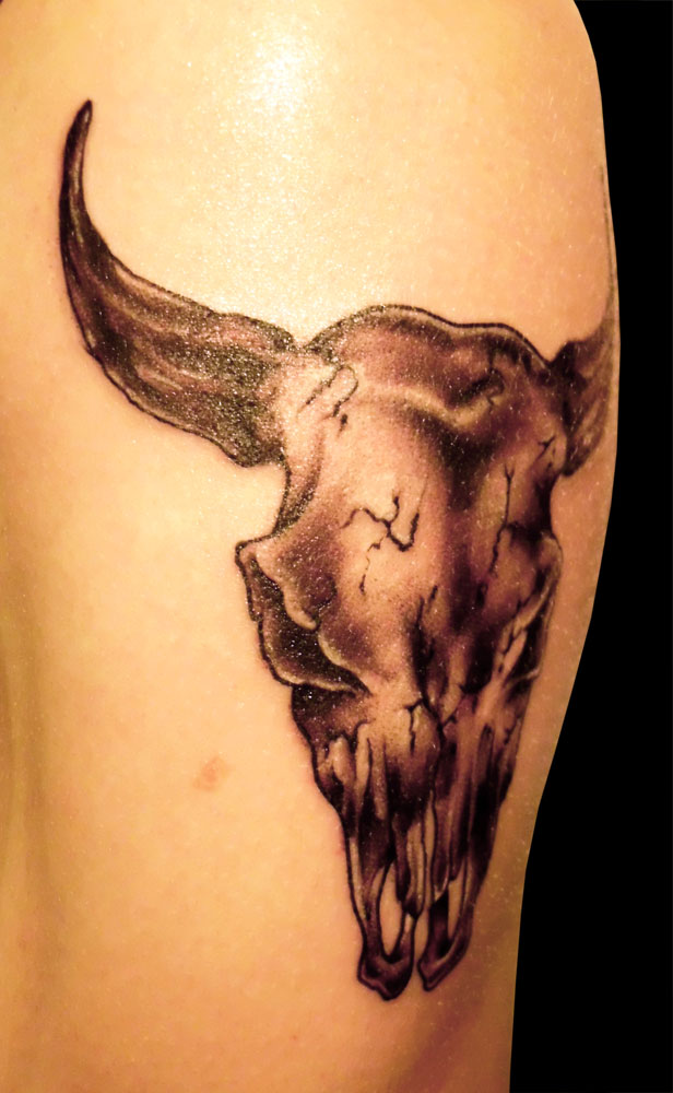 Bull Skull Tattoos Designs, Ideas and Meaning | Tattoos For You