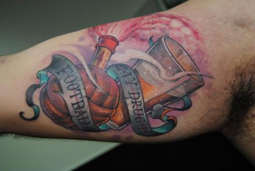 Football Tattoos Designs, Ideas and Meaning  Tattoos For You