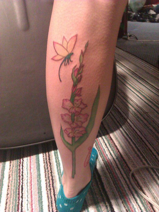 Gladiolus Tattoos Designs, Ideas and Meaning | Tattoos For You
