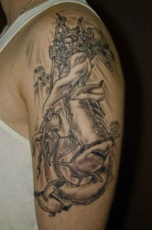 Poseidon Tattoos Designs, Ideas and Meaning | Tattoos For You