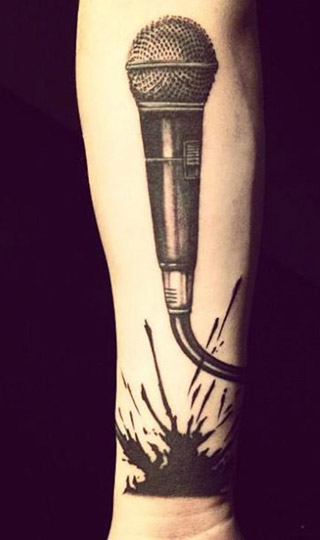 Microphone Tattoos Designs, Ideas and Meaning | Tattoos For You