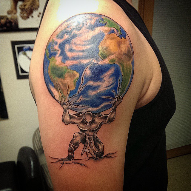 Atlas Tattoos Designs, Ideas and Meaning | Tattoos For You