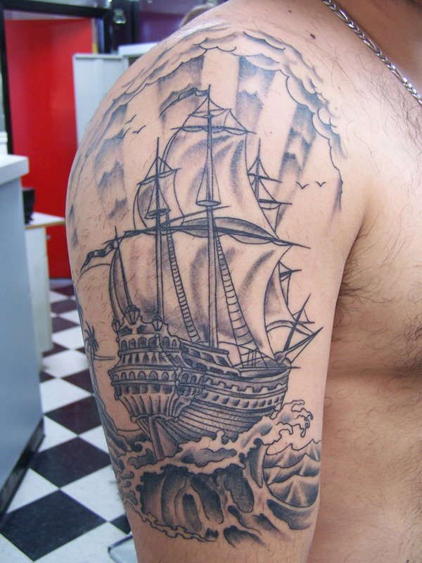 Ship Tattoos Designs, Ideas and Meaning | Tattoos For You