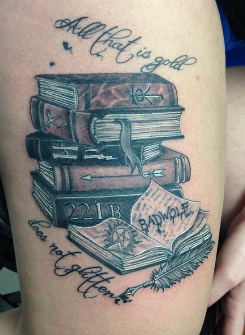 Book Tattoos Designs, Ideas and Meaning | Tattoos For You