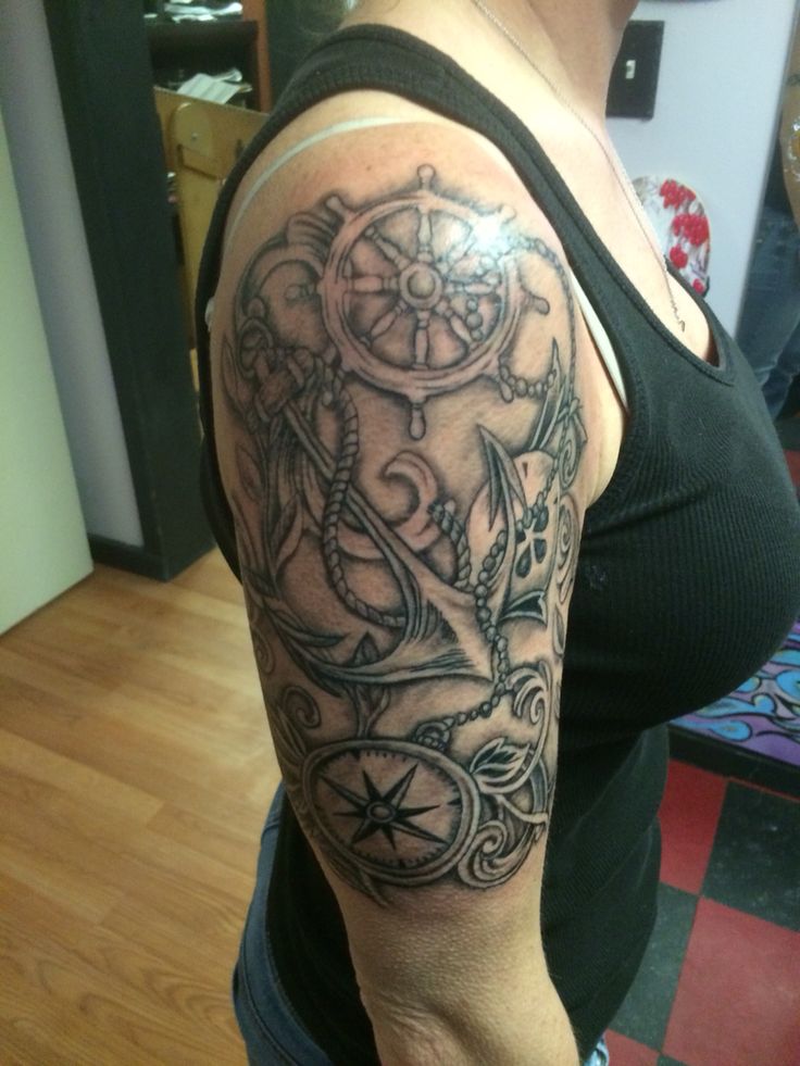 Nautical Half Sleeve Tattoos Designs, Ideas and Meaning | Tattoos For You