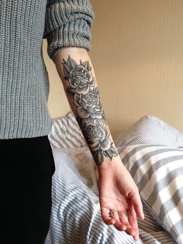 Rose Forearm Tattoo Designs, Ideas and Meaning | Tattoos For You