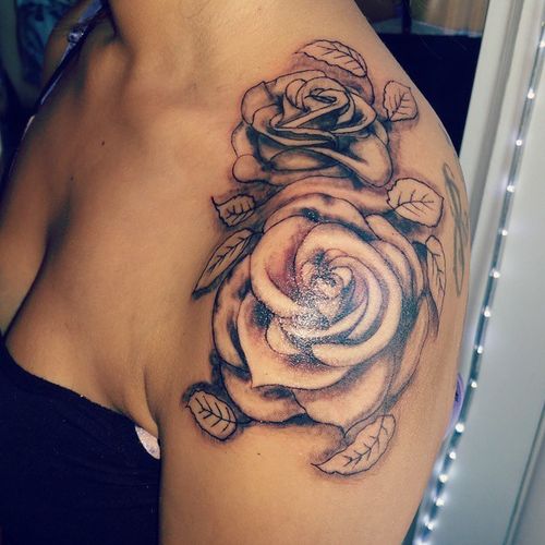 Rose Shoulder Tattoo Designs, Ideas and Meaning | Tattoos For You