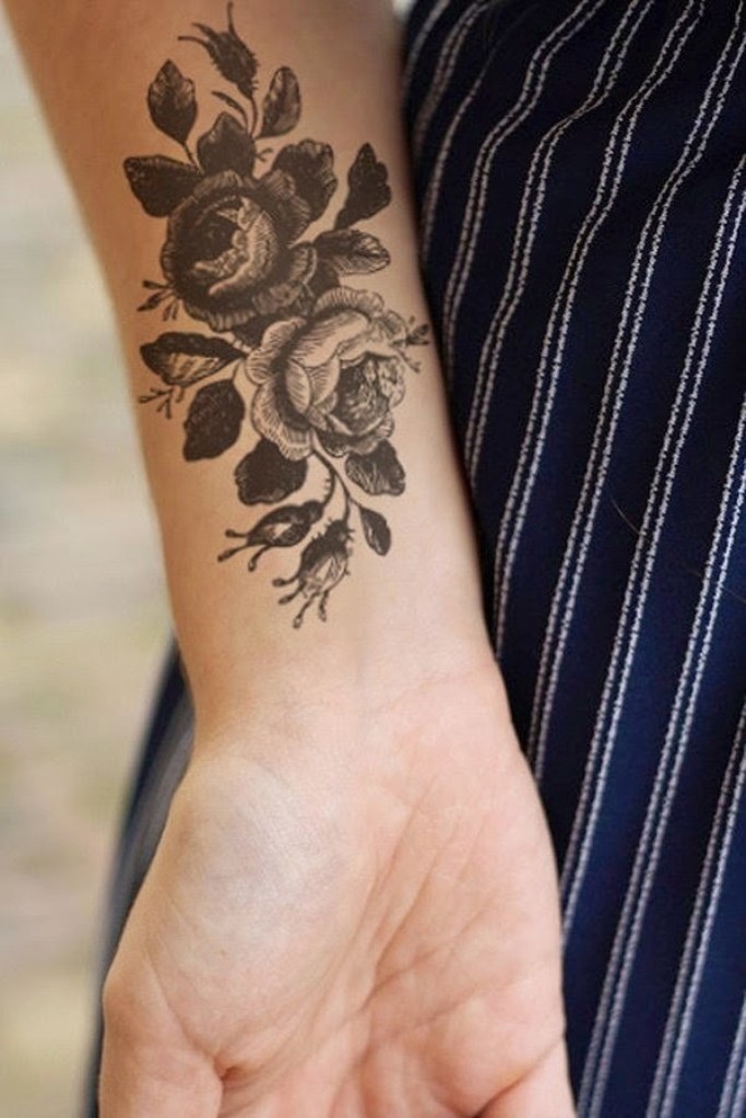 Flower Wrist Tattoos Designs, Ideas and Meaning | Tattoos For You