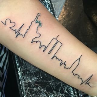 Skyline Tattoo Designs, Ideas and Meaning | Tattoos For You