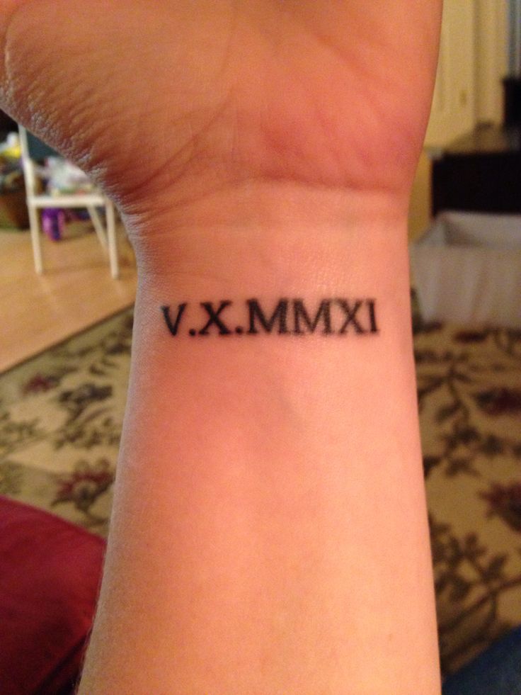 Roman Numeral Wrist Tattoo Designs, Ideas and Meaning | Tattoos For You