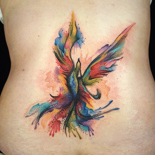 Watercolor Phoenix Tattoo Designs, Ideas and Meaning | Tattoos For You