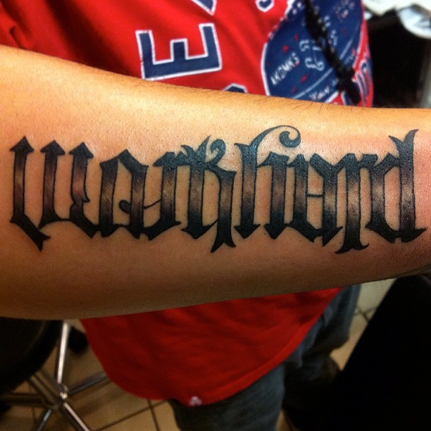 43 Amazing Ambigram Tattoos You Just Cant Afford to Miss  Psycho Tats