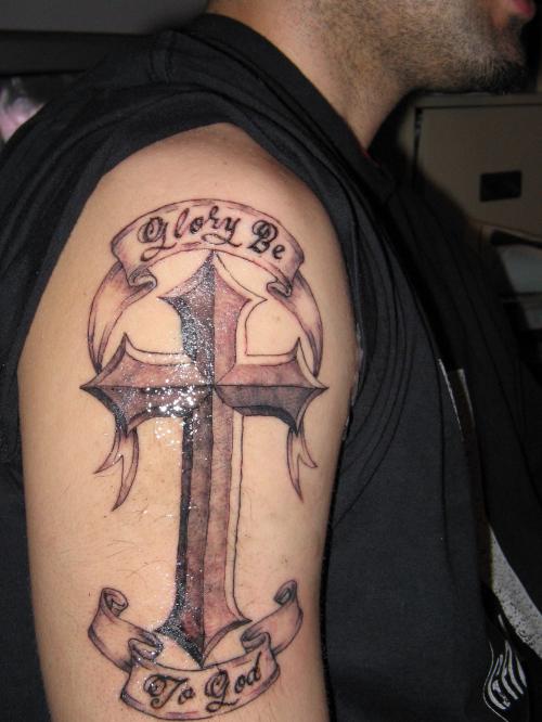 Cross Tattoos For Men on Arm