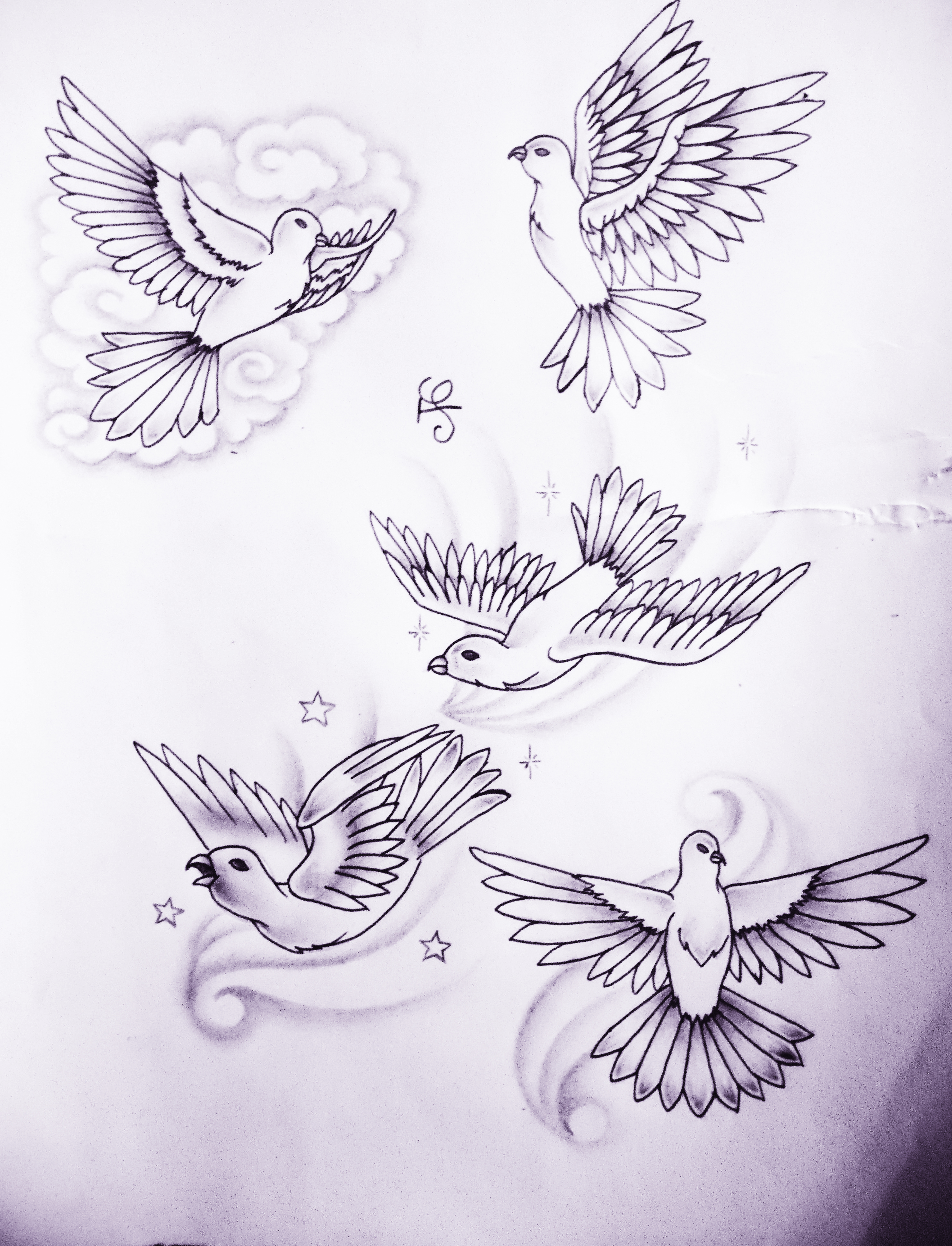 Dove Tattoos Designs, Ideas and Meaning Tattoos For You White Dove Drawing.