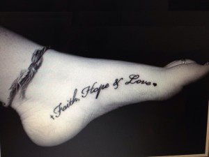 Faith Hope and Love Tattoo