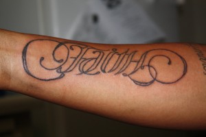 Faith Tattoo On Wrist