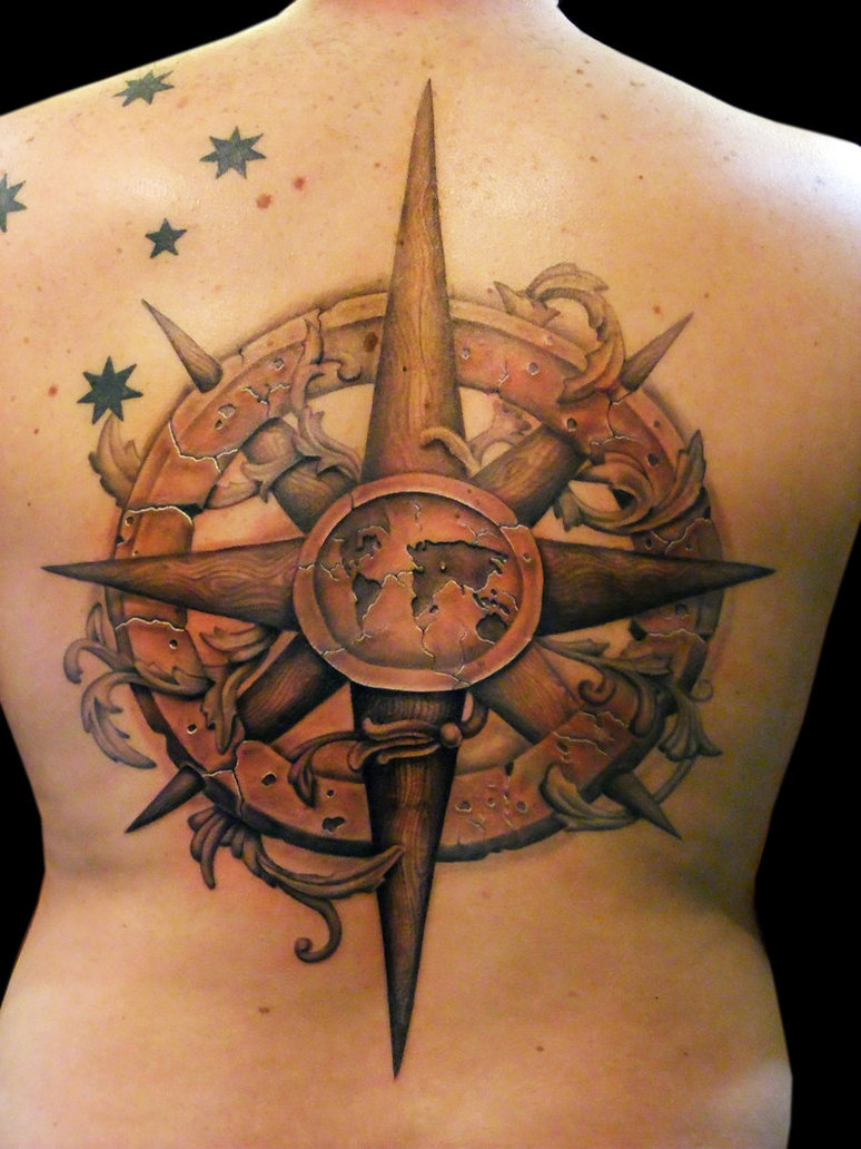 Compass Tattoos Designs, Ideas and Meaning | Tattoos For You